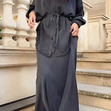 Radomira | Ensemble avec blouse nouée