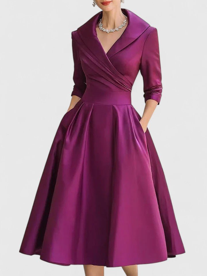 Yan | Robe Midi Élégante - Amélie Delaire
