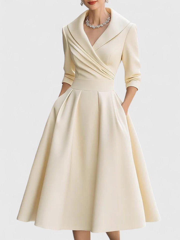 Yan | Robe Midi Élégante - Amélie Delaire