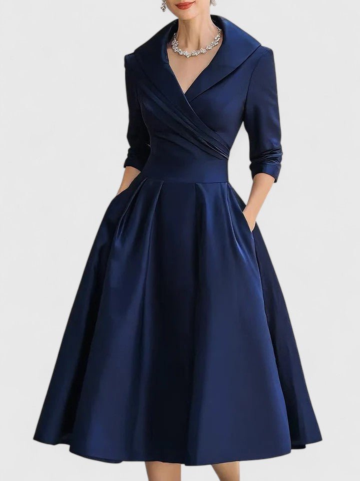 Yan | Robe Midi Élégante - Amélie Delaire