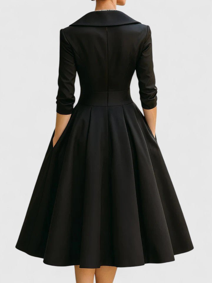 Yan | Robe Midi Élégante - Amélie Delaire