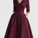 Yan | Robe Midi Élégante - Amélie Delaire