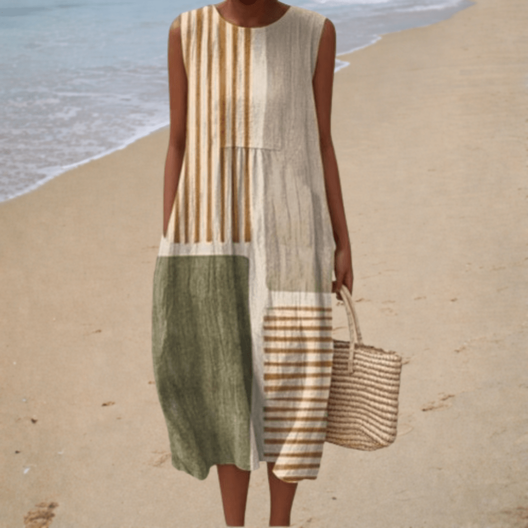 Zélie - Robe d’Été Confortable Sans Manches - Amélie Delaire