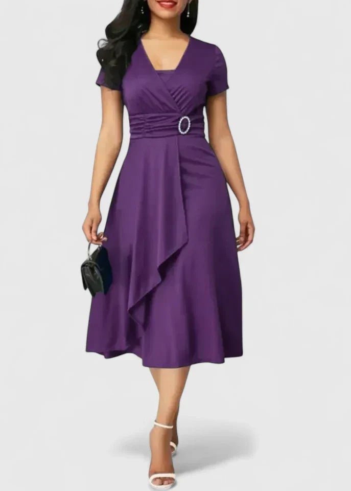 Zhyrelle | Robe Midi Élégante - Amélie Delaire