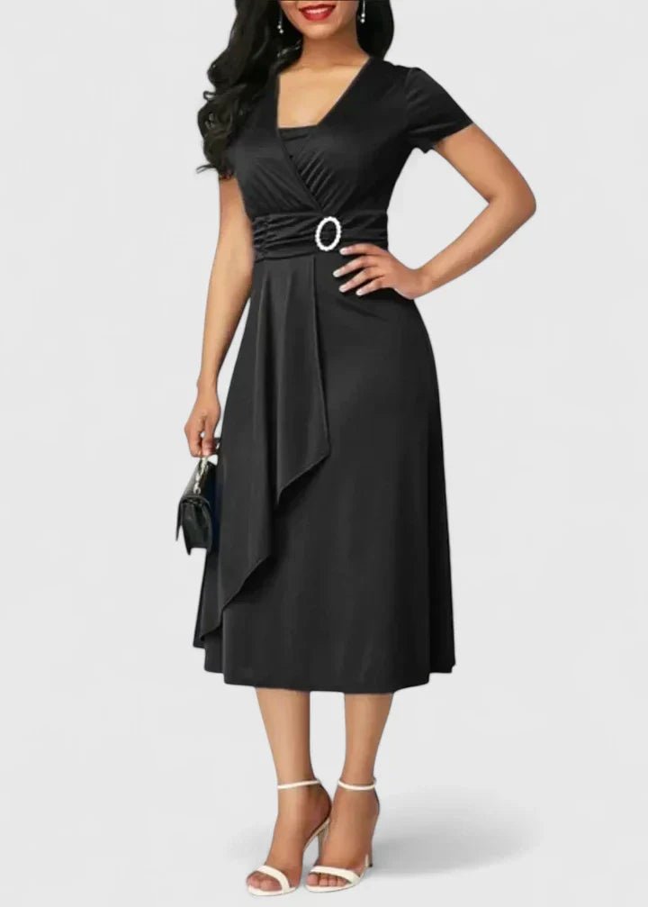 Zhyrelle | Robe Midi Élégante - Amélie Delaire