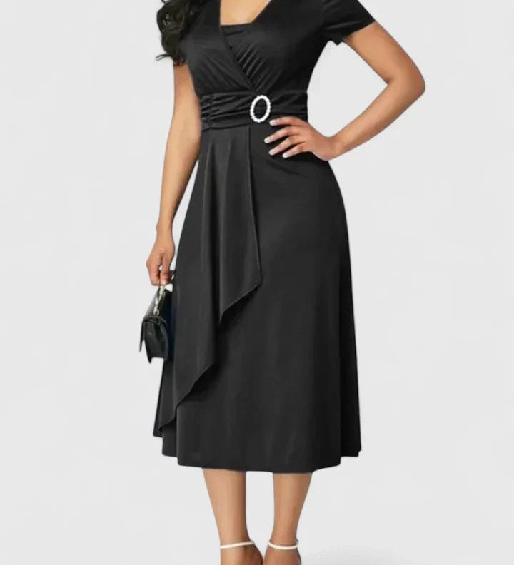 Zhyrelle | Robe Midi Élégante - Amélie Delaire