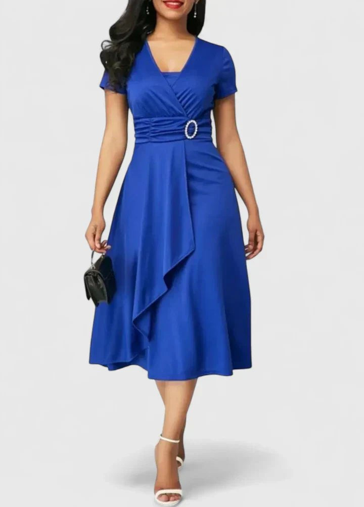 Zhyrelle | Robe Midi Élégante - Amélie Delaire