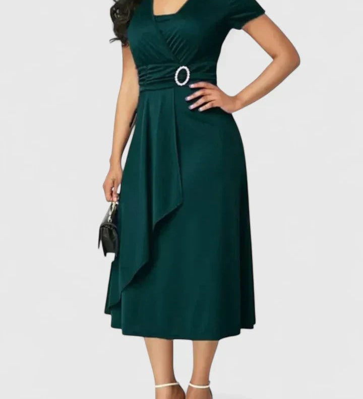 Zhyrelle | Robe Midi Élégante - Amélie Delaire