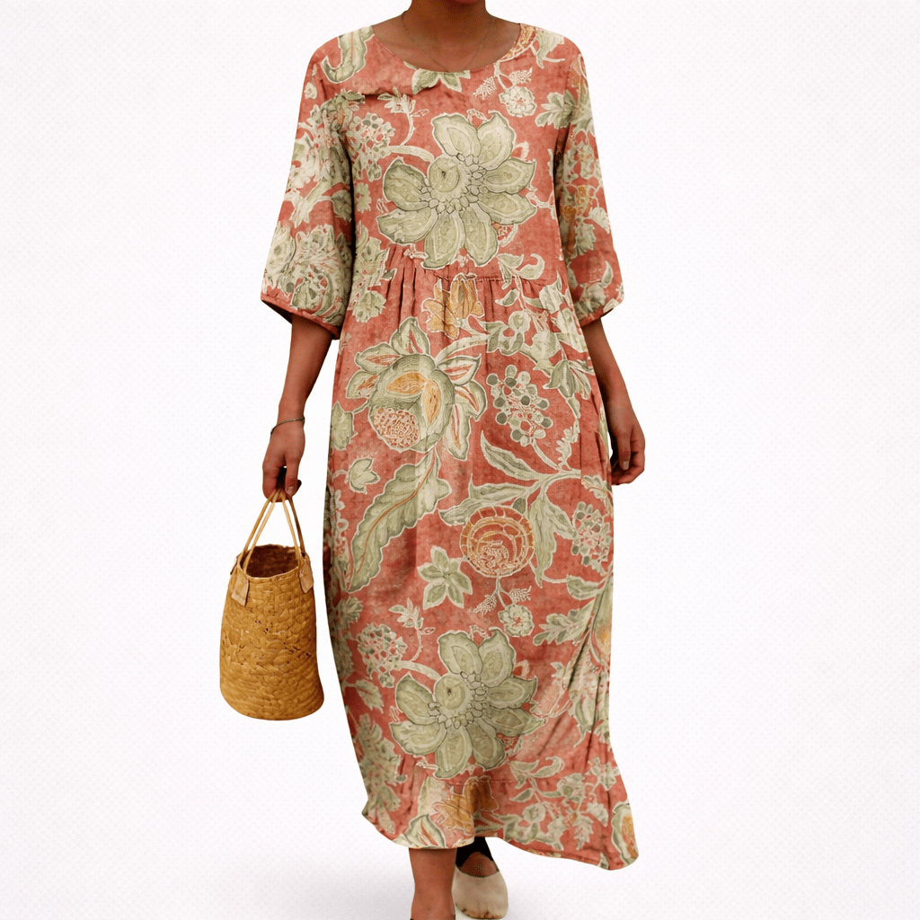 Zoé - Robe longue fluide chic et confortable - Amélie Delaire